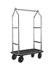 WAS Germany Bagagetrolley | VOYAGER | RVS | Zwart | Wielen (Geremd) | 1120x650x1900(h)mm 