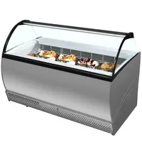 ISA Schepijsvitrine | ISABELLA | 660L | 13x 5L | -14°C/-16°C | Statisch | Gekoelde Reserve | Wielen | 1647x906x1372(h)mm