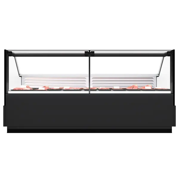 Vlees-/Viskoeltoonbank | RICK | -1°C/+7°C | Plaatkoeling | Kantelruit | 1945x1095x1250(h)mm