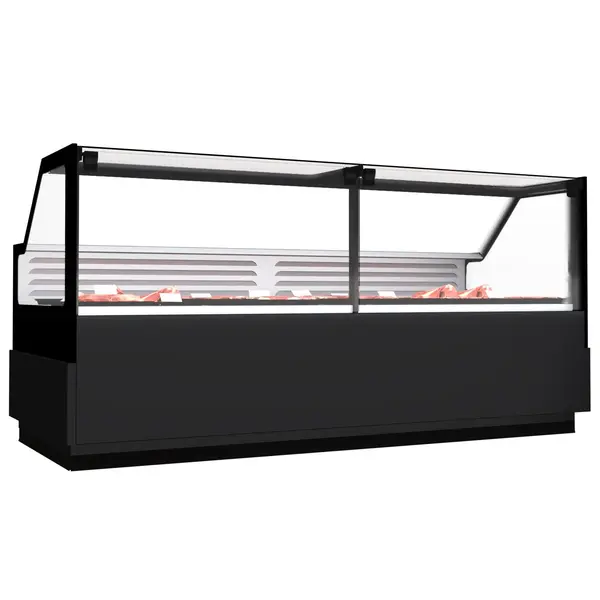 Vlees-/Viskoeltoonbank | RICK | -1°C/+7°C | Plaatkoeling | Kantelruit | 1945x1095x1250(h)mm