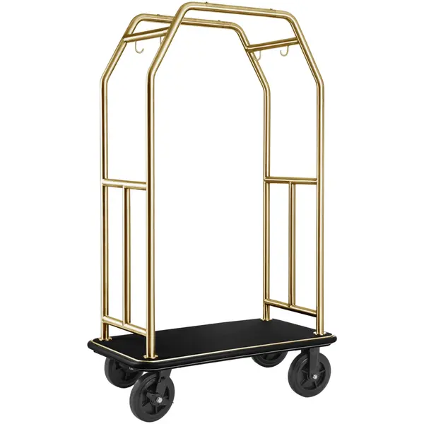 Bagagetrolley | TRAVELLER | RVS | Goudkleurig/Zwart | Wielen (Geremd) | 1120x600x1850(h)mm
