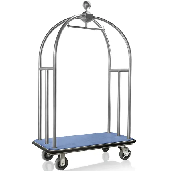 Bagagetrolley | UNITY | RVS | Blauw | Wielen (Geremd) | 1120x600x1850(h)mm
