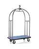WAS Germany Bagagetrolley | UNITY | RVS | Blauw | Wielen (Geremd) | 1120x600x1850(h)mm 