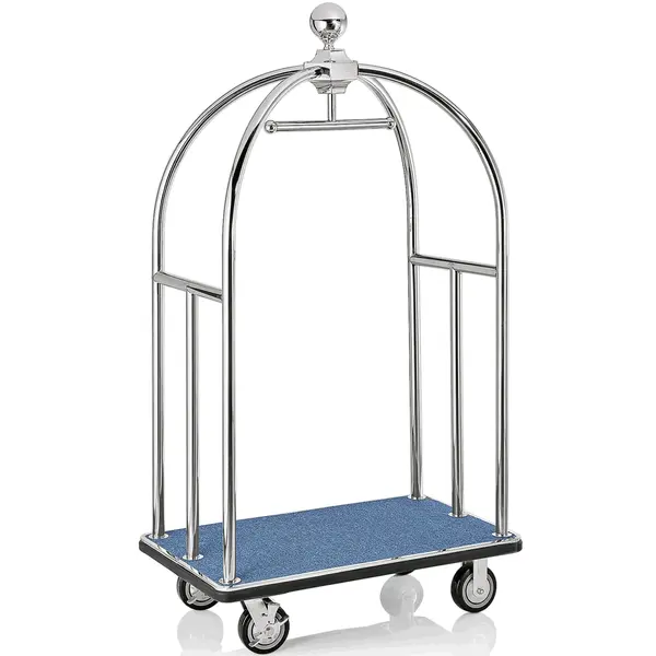 Bagagetrolley | UNITY | RVS | Blauw | Wielen (Geremd) | 1120x600x1850(h)mm