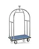 WAS Germany Bagagetrolley | UNITY | RVS | Blauw | Wielen (Geremd) | 1120x600x1850(h)mm 