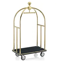 WAS Germany Bagagetrolley | UNITY | RVS | Goudkleurig/Zwart | Wielen (Geremd) | 1120x600x1850(h)mm