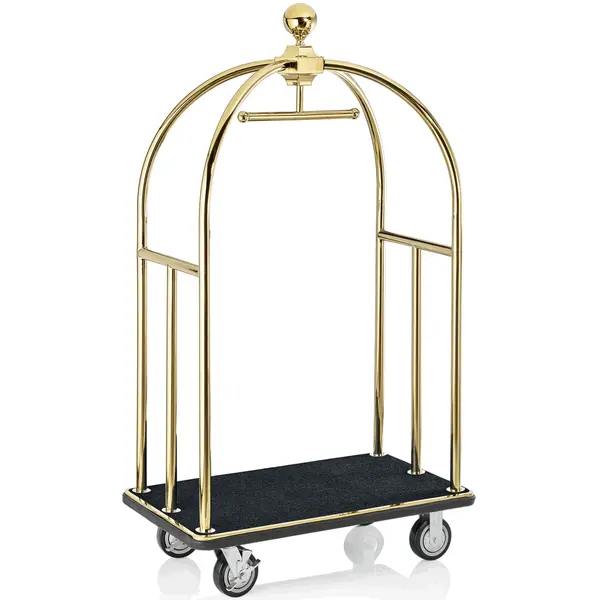 Bagagetrolley | UNITY | RVS | Goudkleurig/Zwart | Wielen (Geremd) | 1120x600x1850(h)mm