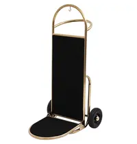 WAS Germany Bagagetrolley | SPRINT | RVS | Goudkleurig/Zwart | Wielen | 610x700x1200(h)mm