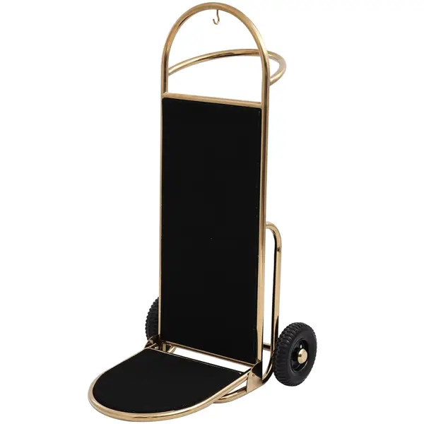 Bagage Steekwagen | SPRINT | RVS | Goudkleurig/Zwart | Wielen | 610x700x1200(h)mm