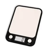 Saro Keukenweegschaal | RVS/Glas | Max. 5kg | 1g Nauwkeurig | Draadloos | 165x225x19(h)mm