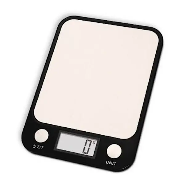 Keukenweegschaal | RVS/Glas | Max. 5kg | 1g Nauwkeurig | Draadloos | 165x225x19(h)mm