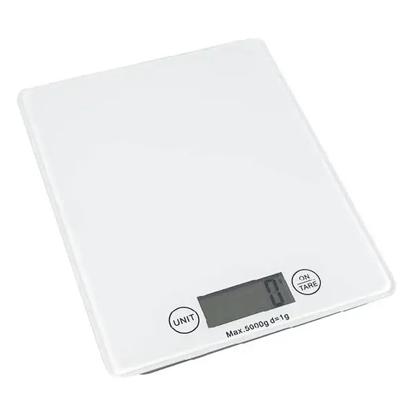 Keukenweegschaal | Glas/Kunststof | Max. 5kg | 1g Nauwkeurig | Draadloos | 165x206x20(h)mm