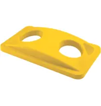Rubbermaid Deksel | Kunststof | Geel | Rubbermaid SLIM JIM Afvalbakken | Ronde Gaten | 290x518x70(h)mm 