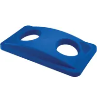 Rubbermaid Deksel | Kunststof | Blauw | Rubbermaid SLIM JIM Afvalbakken | Ronde Gaten | 290x518x70(h)mm 