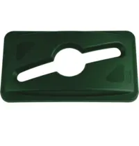 Rubbermaid Deksel | Kunststof | Groen | Rubbermaid SLIM JIM Afvalbakken | Propellor-Gat | 292x517x70(h)mm