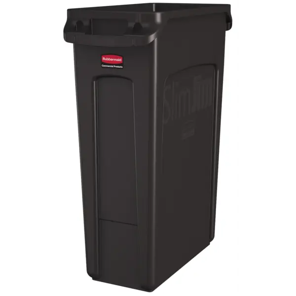 Afvalbak | SLIM JIM | Kunststof | Bruin | 87L | Open | 279x558x762(h)mm