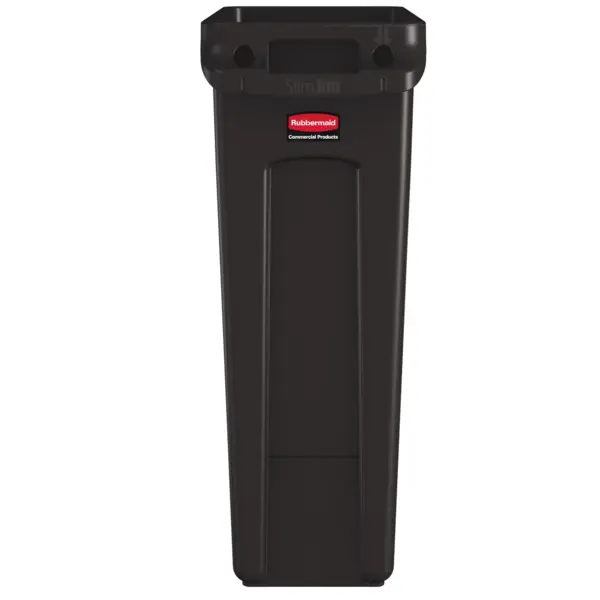 Afvalbak | SLIM JIM | Kunststof | Bruin | 87L | Open | 279x558x762(h)mm