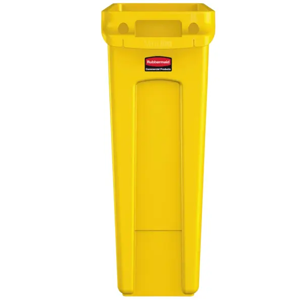 Afvalbak | SLIM JIM | Kunststof | Geel | 87L | Open | 279x558x762(h)mm