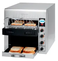 Saro Doorlooptoaster | CHRISTIAN | RVS | Dubbel | ≤360/u | 0°C/180°C | Warmhoudfunctie | 3kW (230V) | 370x580x400(h)mm