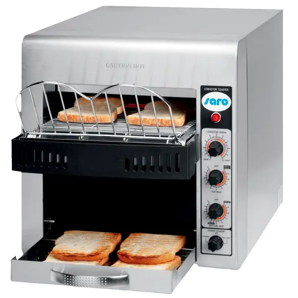 Doorlooptoaster | CHRISTIAN | RVS | Dubbel | ≤360/u | 0°C/180°C | Warmhoudfunctie | 3kW (230V) | 370x580x400(h)mm