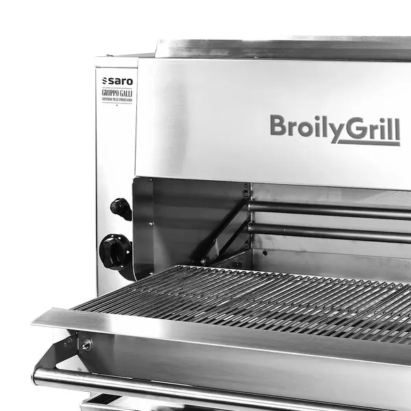 High Speed Grill | BroilyGrill | Gas | Oppervlak 696x380 (RVS) | ≤850°C | 12.8kW | Waakvlam/Piëzo | 980x630x745(h)mm