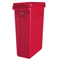 Rubbermaid Afvalbak | SLIM JIM | Kunststof | Rood | 87L | Open | 279x558x762(h)mm 