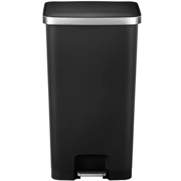 Pedaalemmer | HANA 2 | Kunststof/RVS | Zwart | 90L | Klapdeksel | 375x450x825(h)mm