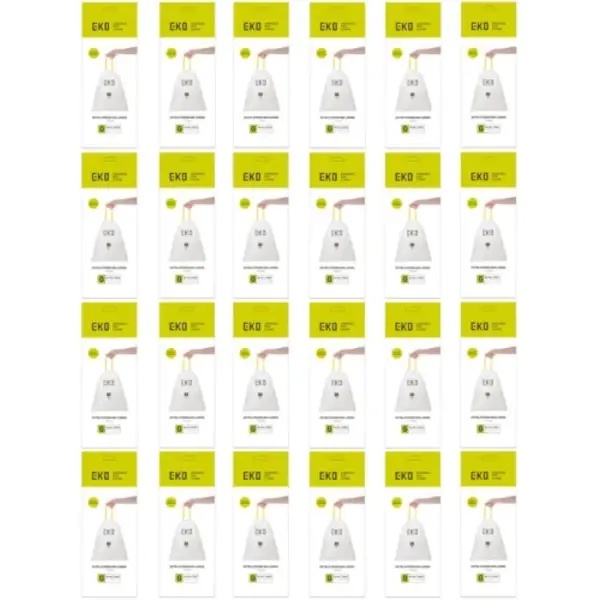 Afvalzakken | Kunststof | Wit | 90L | EKO Afvalbakken | 240 Stuks | 890x710(h)mm