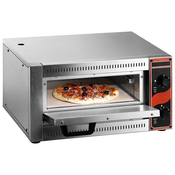 Pizzaoven | PALERMO | Elektrisch | 1x Ø33cm | 50°C/300°C | 2.5kW (230V) | 530x434x290(h)mm