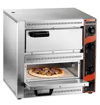 Saro Pizzaoven | PALERMO | Elektrisch | 1+1x Ø33cm | 50°C/300°C | 5kW (2x 230V) | 530x434x520(h)mm
