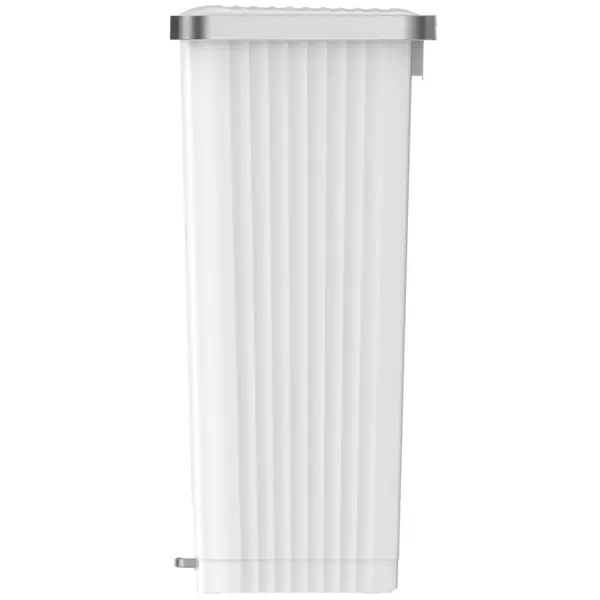 Pedaalemmer | HANA | Kunststof/RVS | Wit | 90L | Klapdeksel | 375x450x825(h)mm