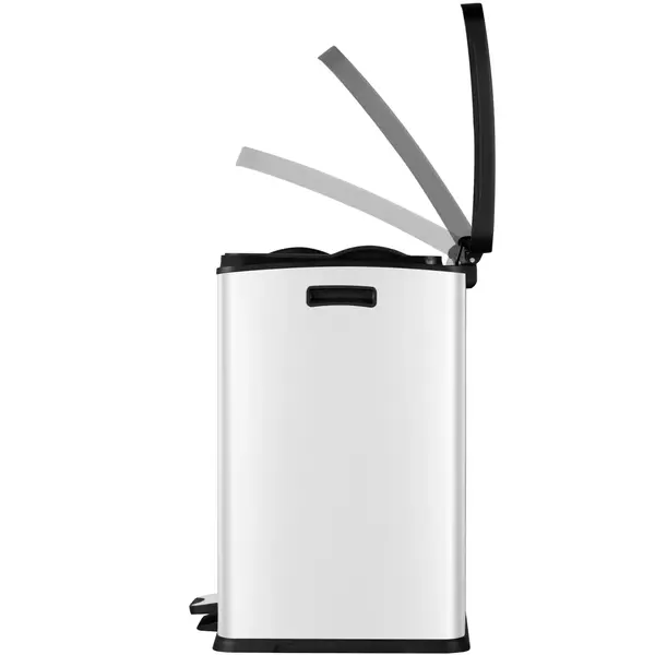 Pedaalemmer | REJOICE | RVS | Wit | 30L | Klapdeksel | Anti Fingerprint | 459x264x636(h)mm