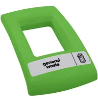 V-Part Deksel | Kunststof | Groen | V-part ENVIROBIN MINI/MIDI Afvalbakken | Rechthoekig-Gat