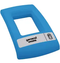 V-Part Deksel | Kunststof | Blauw | V-part ENVIROBIN MINI/MIDI Afvalbakken | Rechthoekig-Gat