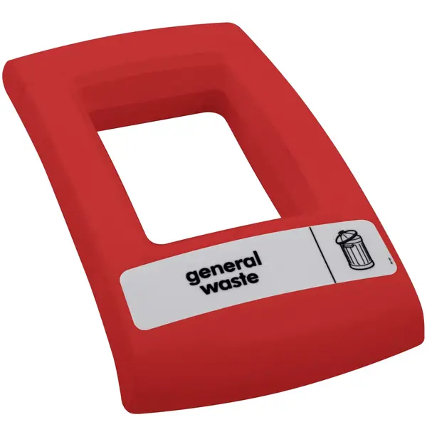 Deksel | Kunststof | Rood | V-part ENVIROBIN MINI/MIDI Afvalbakken | Rechthoekig-Gat