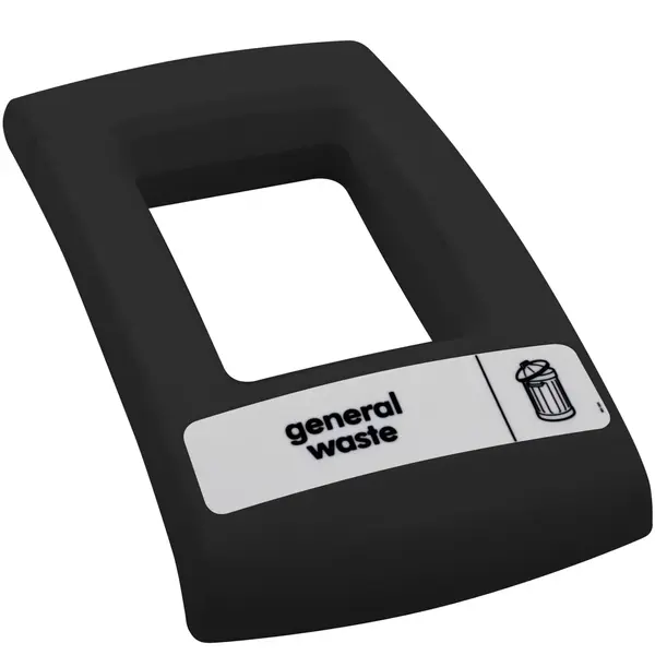 Deksel | Kunststof | Zwart | V-part ENVIROBIN MINI/MIDI Afvalbakken | Rechthoekig-Gat