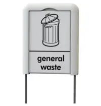 V-Part Aanduidingsbordje | General Waste | V-part ENVIROBIN MIDI Afvalbakken | 210x1344(h)mm