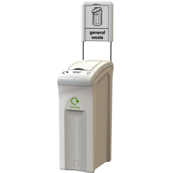 Aanduidingsbordje | General Waste | V-part ENVIROBIN MIDI Afvalbakken | 210x1344(h)mm