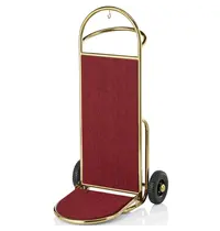 WAS Germany Bagage Steekwagen | SPRINT | RVS | Goudkleurig/Rood | Wielen | 610x700x1200(h)mm 