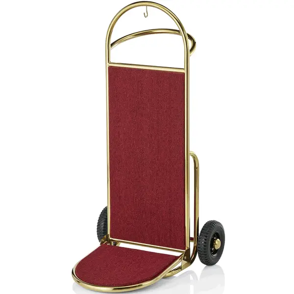 Bagagetrolley | SPRINT | RVS | Goudkleurig/Rood | Wielen | 610x700x1200(h)mm