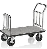 WAS Germany Bagagetrolley | RVS | Grijs | Wielen (Geremd) | 1130x600x980(h)mm