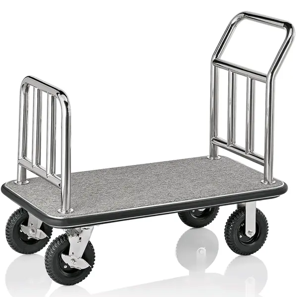 Bagagetrolley | RVS | Grijs | Wielen (Geremd) | 1130x600x980(h)mm