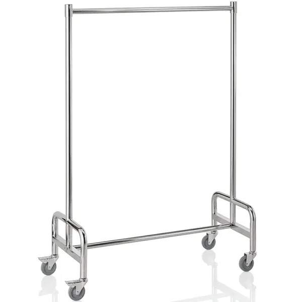 Kledingrek | RVS | Wielen (Geremd) | 1200x530x1700(h)mm