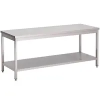 Gastro M Werktafel | RVS | Bodemschap | Diepte 700 | Hoogte 880/930 | Breedte 700-2000