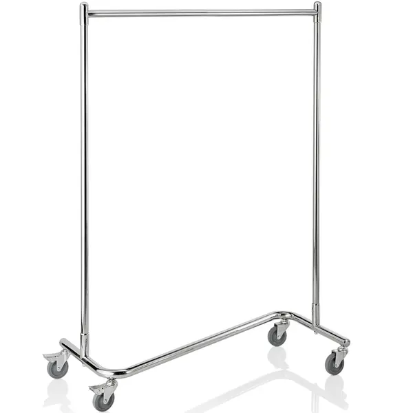 Garderoberek | RVS | Wielen (Geremd) | 1200x530x1700(h)mm