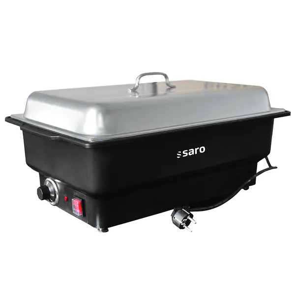 Chafing Dish | LORENA | Elektrisch | Zwart/RVS | 1/1 GN | 9L | 0°C/85°C | 0.9kW (230V) | 580x347x254(h)mm