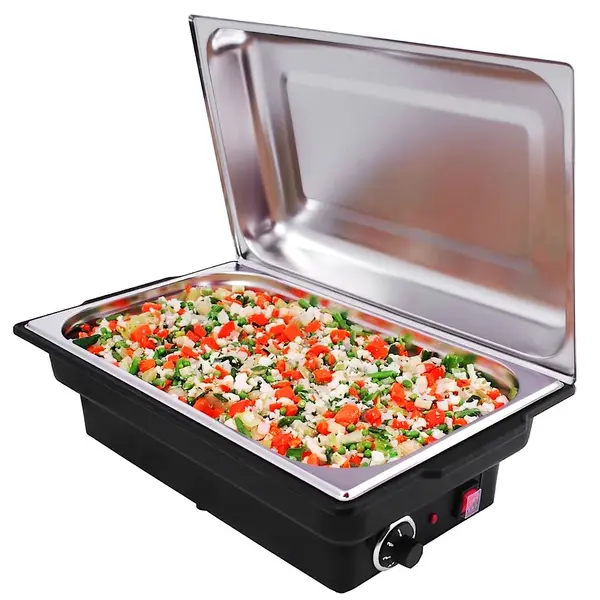 Chafing Dish | LORENA | Elektrisch | Zwart/RVS | 1/1 GN | 9L | 0°C/85°C | 0.9kW (230V) | 580x347x254(h)mm