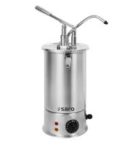 Saro Verwarmde Sausdispenser | RVS | 3L | 30°C/90°C | Instelbare Porties (≤40ml) | 1.5kW (230V) | Ø180x500(h)mm