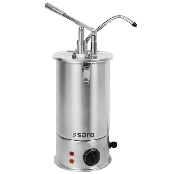 Verwarmde Sausdispenser | RVS | 3L | 30°C/90°C | Instelbare Porties (≤40ml) | 1.5kW (230V) | Ø180x500(h)mm