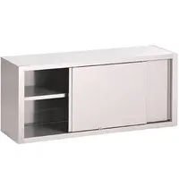 Gastro M Wandkast | RVS | Schuifdeuren | Diepte 400 | Hoogte 660 | Breedte 1200-2000